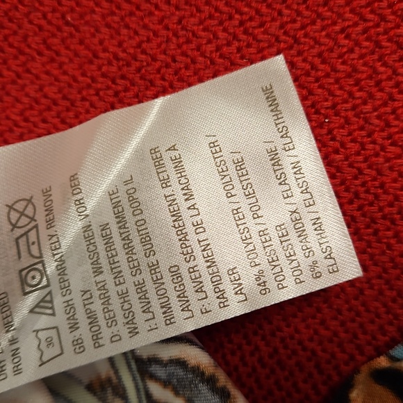 *ATTITUDES by Renee size M/ P Tropical animal print tunic Hawai'i beach vacation - Picture 8 of 8